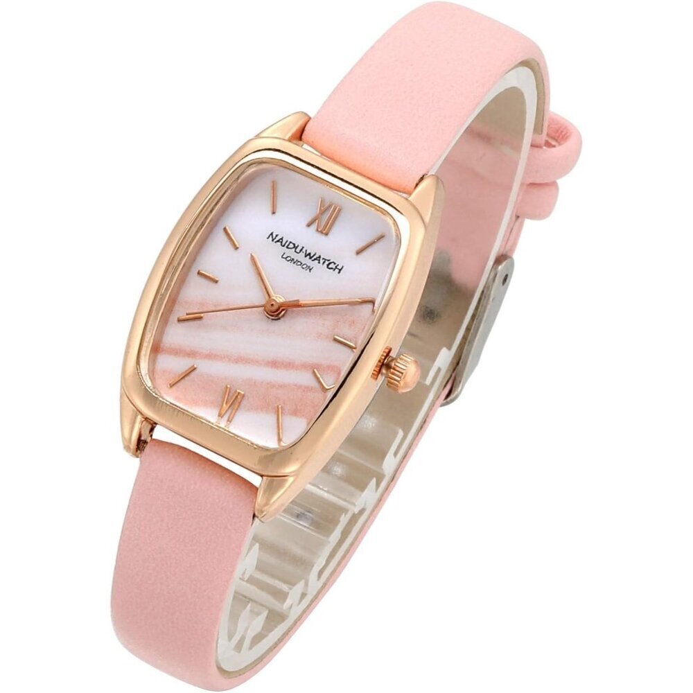 Womens Ladies Fashion Leather Wrist Watch Rectangle Elegant Simple Dial Analog Q